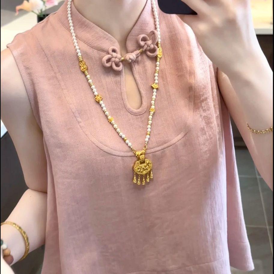 Elegant Water Drop Neck Loose Summer Top 2026 S (80-98 Jin)
Elegant Water Drop Neck Loose Summer Top 2026 S (80-98 Jin)