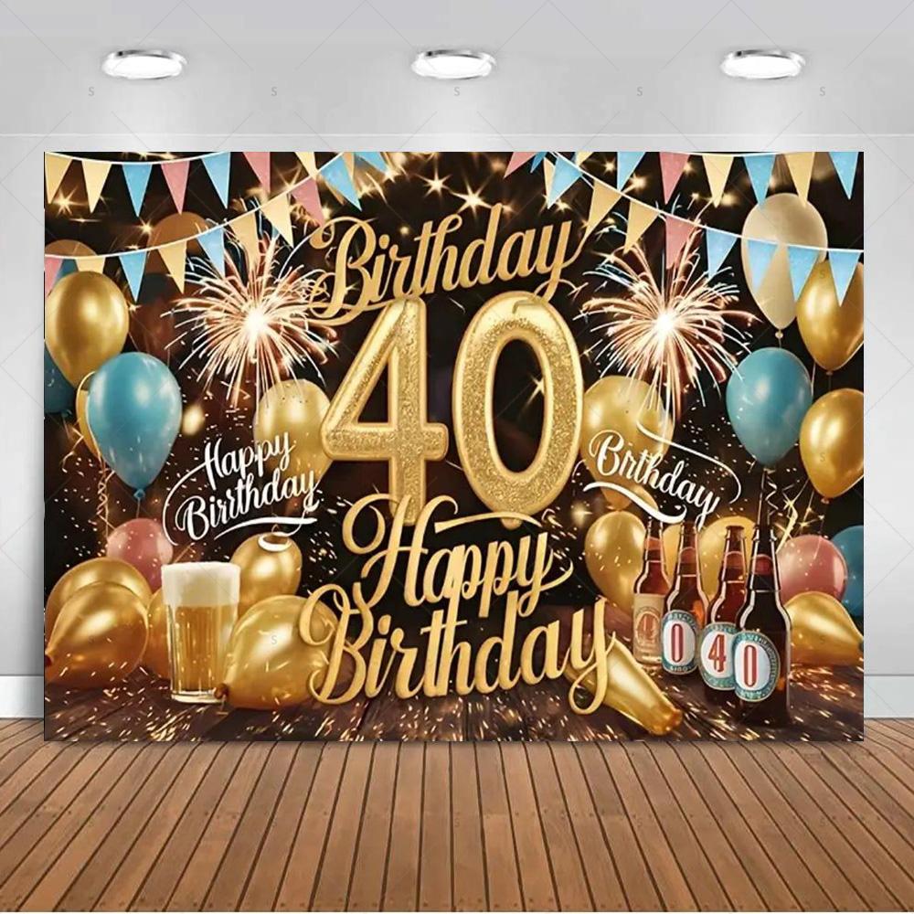 Pink Gold Balloons Glitter Background Banner 40th Birthday Party Decorations Sparkling Photography Backdrop Supplies Adult Gifts 90x60 CM
Pink Gold Balloons Glitter Background Banner 40th Birthday Party Decorations Sparkling Photography Backdrop Supplies Adult Gifts 90x60 CM