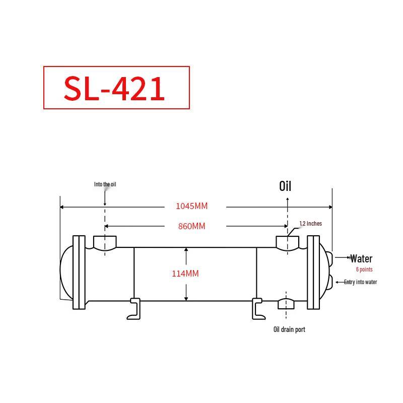 GLC Shell and Tube Hydraulic Oil Water Cooler
GLC Shell and Tube Hydraulic Oil Water Cooler