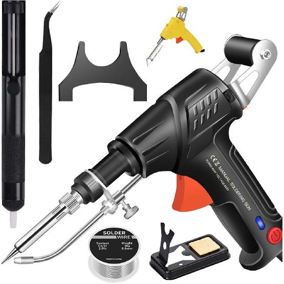 Ручной паяльник, набор паяльников 2025 Power Soldering Iron Gun, электросварочный инструмент с регулируемой температурой, многофункциональный сетевой паяльник для ремонта, чёрный
Ручной паяльник, набор паяльников 2025 Power Soldering Iron Gun, электросварочный инструмент с регулируемой температурой, многофункциональный сетевой паяльник для ремонта, чёрный