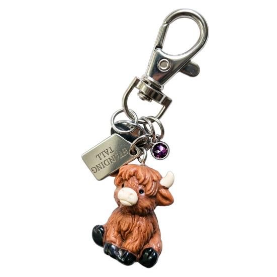Keychain Pendant Highland Cow Keychain 3D Baby Cow Charm Keyring with Birthstone Lightweight Inspirational Accessory February
Keychain Pendant Highland Cow Keychain 3D Baby Cow Charm Keyring with Birthstone Lightweight Inspirational Accessory February