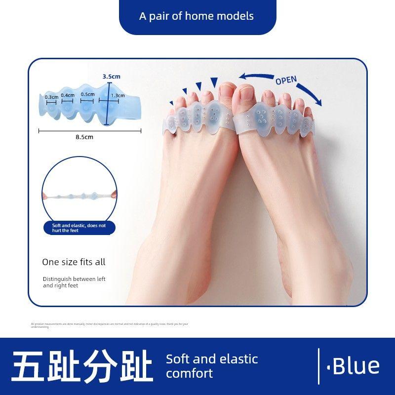German Brand Toe Corrector Toe Separator Hallux Valgus Five-Finger Separator Toe Separator Wearable with Shoes Blue Pair One size
German Brand Toe Corrector Toe Separator Hallux Valgus Five-Finger Separator Toe Separator Wearable with Shoes Blue Pair One size