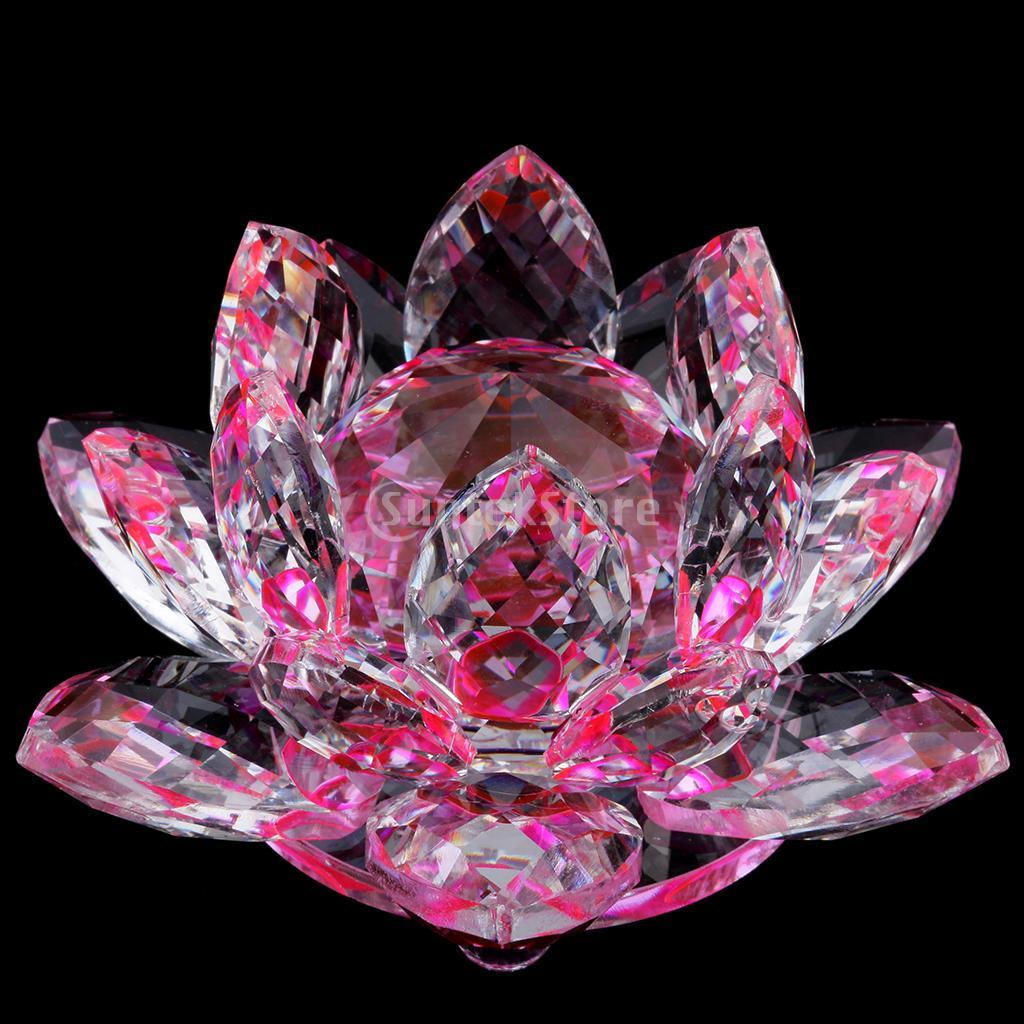 Cut Glass Blue Lotus Flower Figurine Paperweight Wedding Gift Pink C
Cut Glass Blue Lotus Flower Figurine Paperweight Wedding Gift Pink C