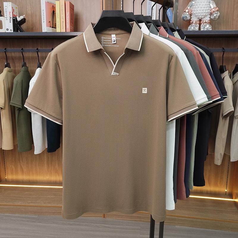 Plus Size V-Neck Short Sleeve Polo Shirt - Casual Summer Layer for Men Triple Extra Large
Plus Size V-Neck Short Sleeve Polo Shirt - Casual Summer Layer for Men Triple Extra Large
