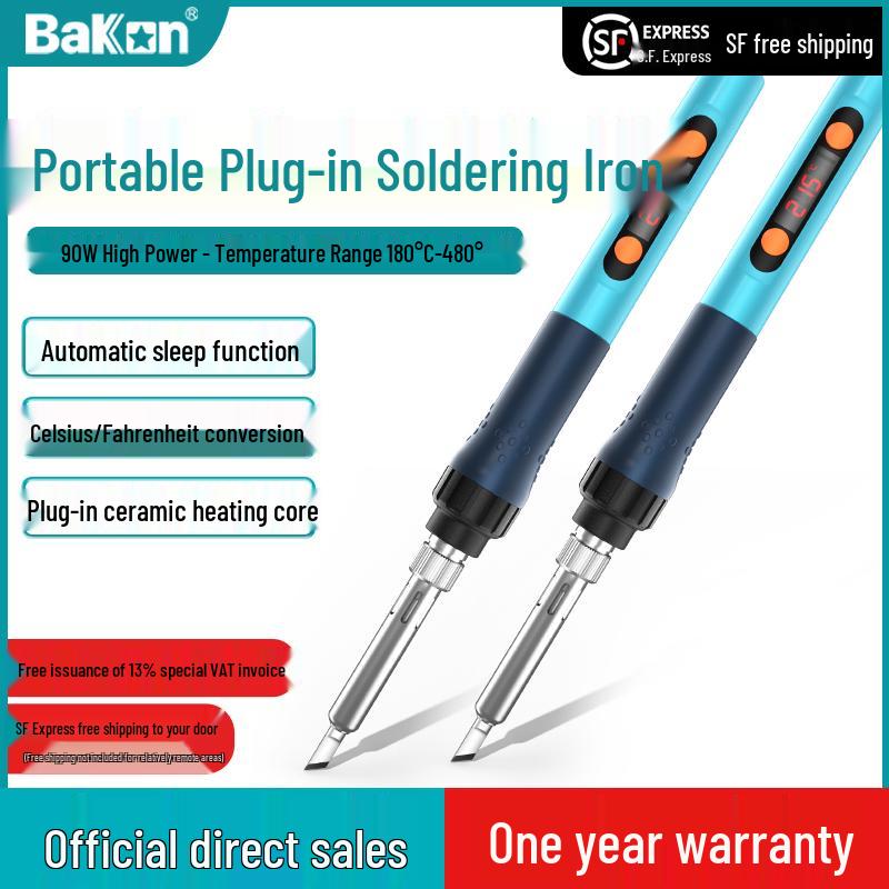 White Light BK606 90W Portable Electric Soldering Iron for Household Electronic Repair. Standard
White Light BK606 90W Portable Electric Soldering Iron for Household Electronic Repair. Standard