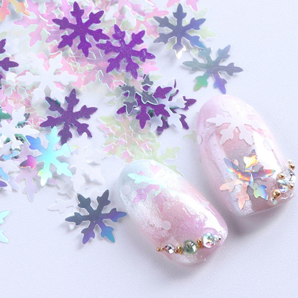 DIY Nail Art Decor Mixed Color Nail Sequins Winter Sticker Snowflake Manicure Tips
DIY Nail Art Decor Mixed Color Nail Sequins Winter Sticker Snowflake Manicure Tips