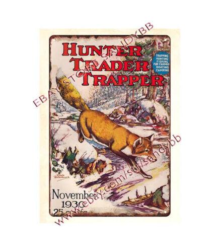 long wall decor 1930 Hunter Trader Trapper hunting metal tin signAluminum 20x30cm(7.8x11.8inch)
long wall decor 1930 Hunter Trader Trapper hunting metal tin signAluminum 20x30cm(7.8x11.8inch)