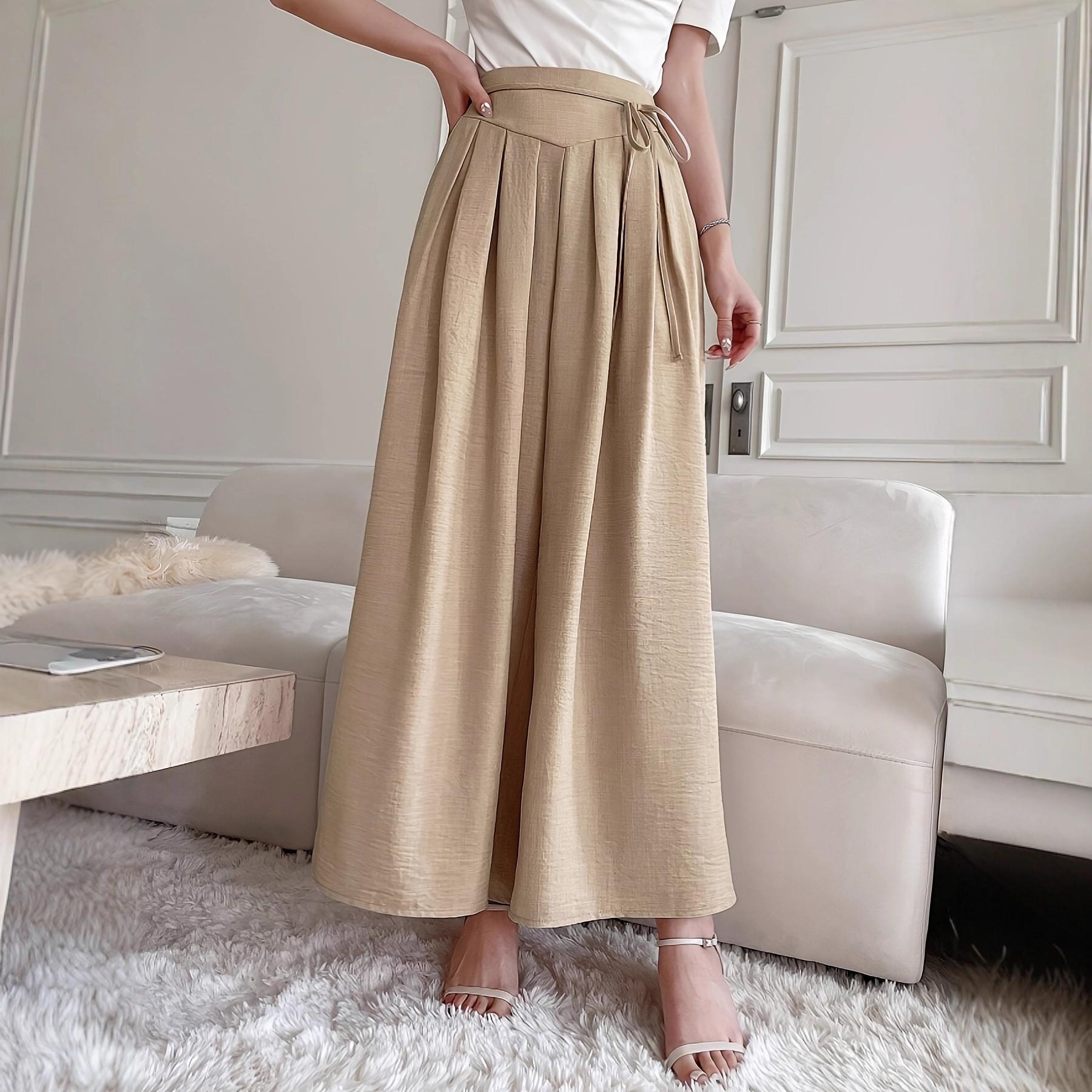 Plus Size Women s Comfortable Elegant Pleated Wide-Leg Pants XL хакі
Plus Size Women s Comfortable Elegant Pleated Wide-Leg Pants XL хакі