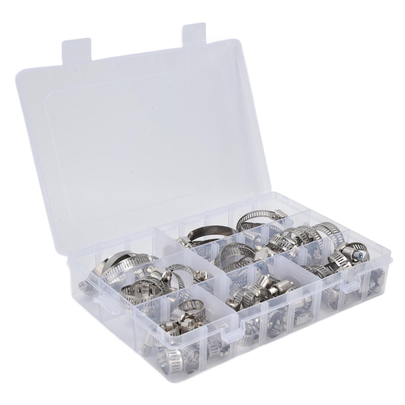 60 шт. хомутов для шлангов из нержавеющей стали, регулируемые, американского типа, промышленные трубные зажимы, набор FS090001
60 шт. хомутов для шлангов из нержавеющей стали, регулируемые, американского типа, промышленные трубные зажимы, набор FS090001