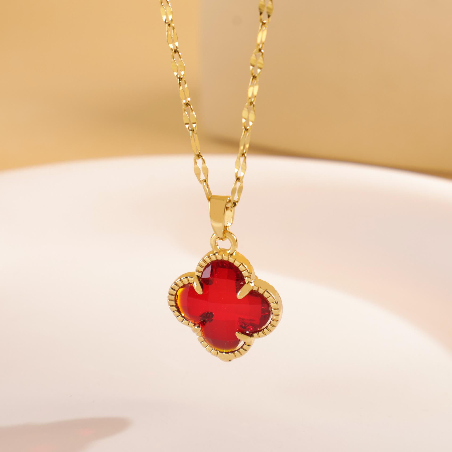 Necklace Women s Light Luxury Niche Four-leaf Clover Necklace High Design Titanium Steel Clavicle Chain Versatile Jewelry
Necklace Women s Light Luxury Niche Four-leaf Clover Necklace High Design Titanium Steel Clavicle Chain Versatile Jewelry