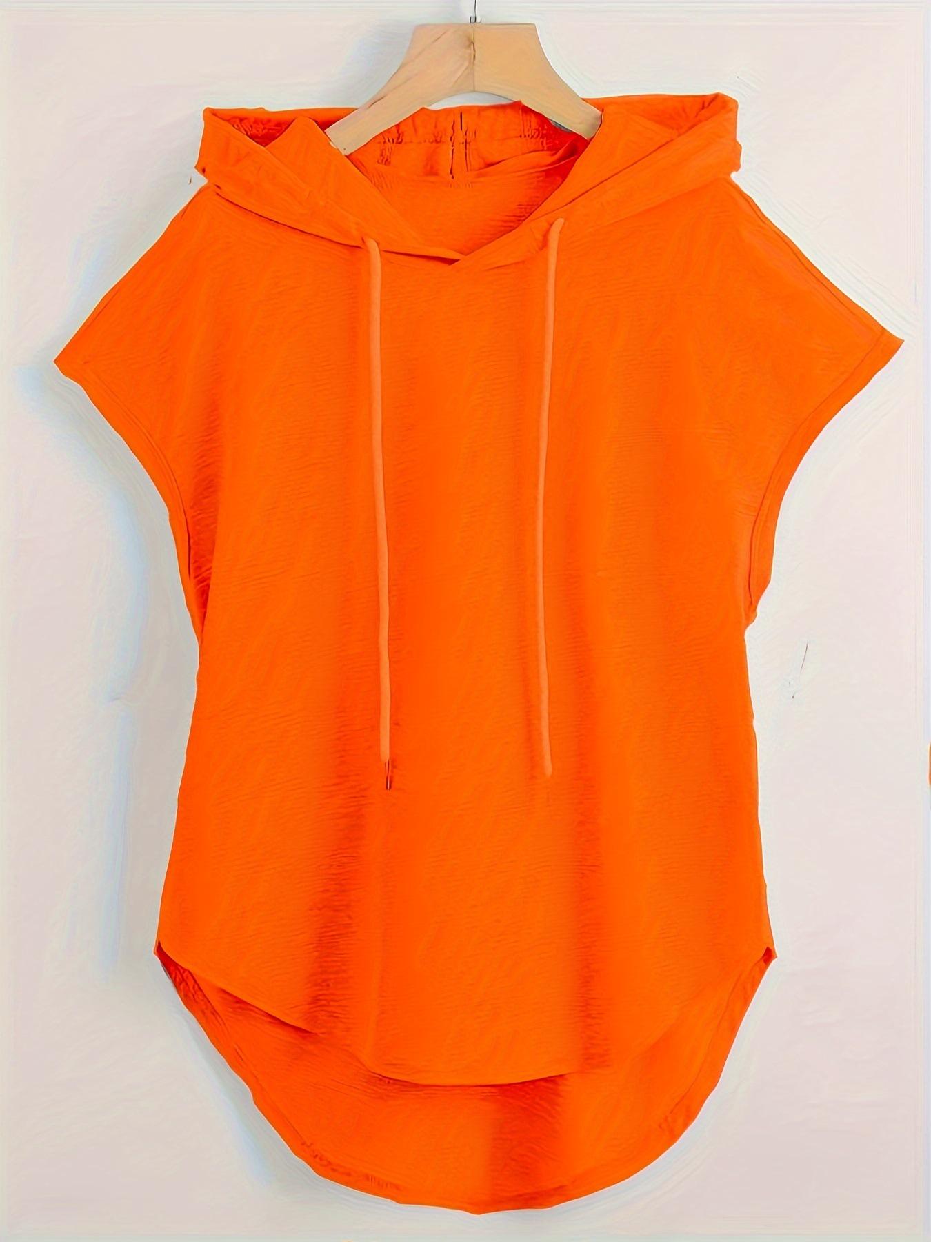 Eye-Catching Plus Size Hooded Sleeveless Top for Layering or Solo Wear 3XL помаранчевий/червоний
Eye-Catching Plus Size Hooded Sleeveless Top for Layering or Solo Wear 3XL помаранчевий/червоний