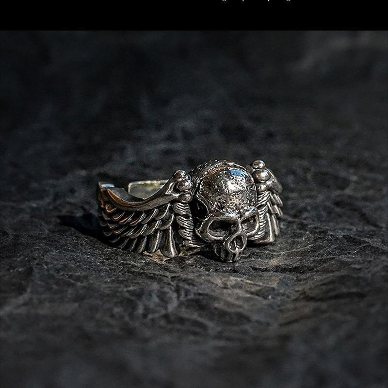 Ring Unisex Retro Vintage Vintage Hip-hop Personality Wings Skull Head Opening Ring Wholesale United States
Ring Unisex Retro Vintage Vintage Hip-hop Personality Wings Skull Head Opening Ring Wholesale United States