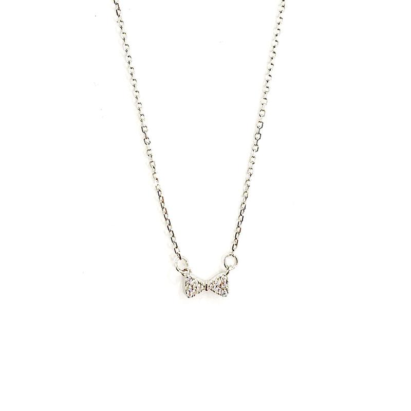 Простое ожерелье с полным бриллиантовым бантом для женщин, роскошный и высококачественный дизайн, универсальная цепочка на ключицу
Простое ожерелье с полным бриллиантовым бантом для женщин, роскошный и высококачественный дизайн, универсальная цепочка на ключицу