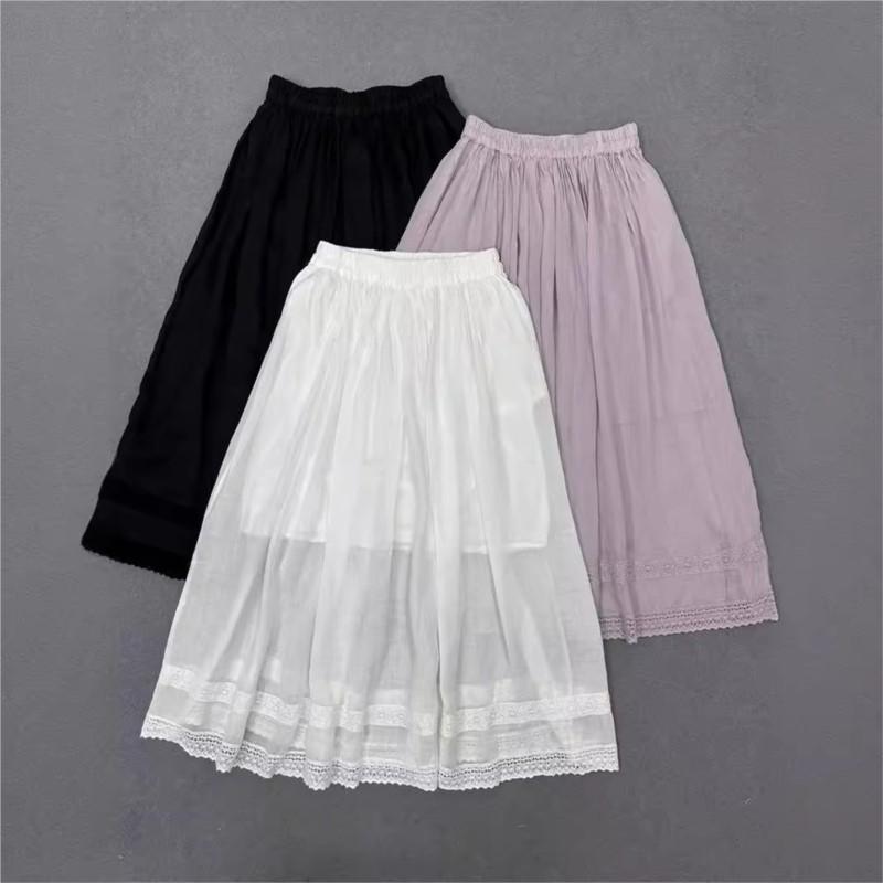 Johnature Japanese Vintage Patchwork Lace Skirt Women Summer Lace-up Elastic Waist High-waisted Hemp Skirts
Johnature Japanese Vintage Patchwork Lace Skirt Women Summer Lace-up Elastic Waist High-waisted Hemp Skirts