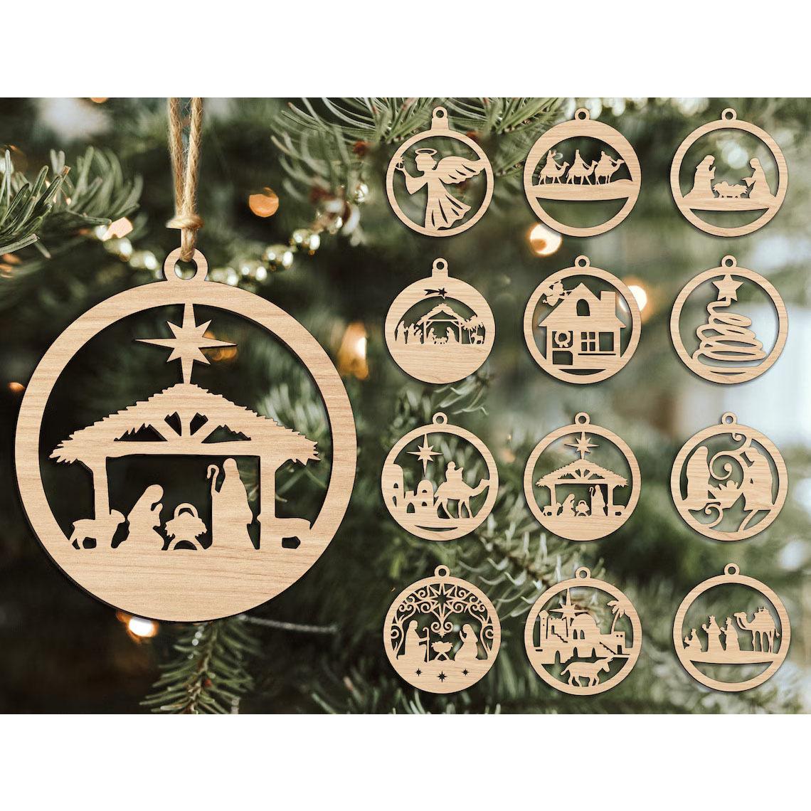 Diy Wooden Hollowed-out Pendants, Christmas Wood Chips, Cross-border Christmas Decorations, Jesus Nativity Pendants, Handmade
Diy Wooden Hollowed-out Pendants, Christmas Wood Chips, Cross-border Christmas Decorations, Jesus Nativity Pendants, Handmade