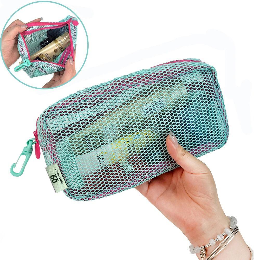 Mesh Cosmetic Bag Transparent Zipper Coin Purse Portable Lipstick Key Storage Pouch Style 3-Blue
Mesh Cosmetic Bag Transparent Zipper Coin Purse Portable Lipstick Key Storage Pouch Style 3-Blue