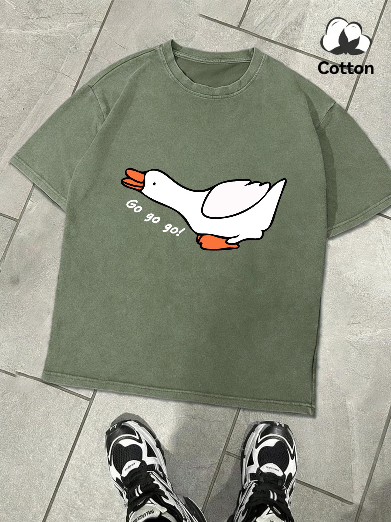 Goose Charge Forward Printing Washed TShirt Man Summer ONeck Clothing Soft Cotton Short Sleeve Unisex Casual Loose Tee S
Goose Charge Forward Printing Washed TShirt Man Summer ONeck Clothing Soft Cotton Short Sleeve Unisex Casual Loose Tee S