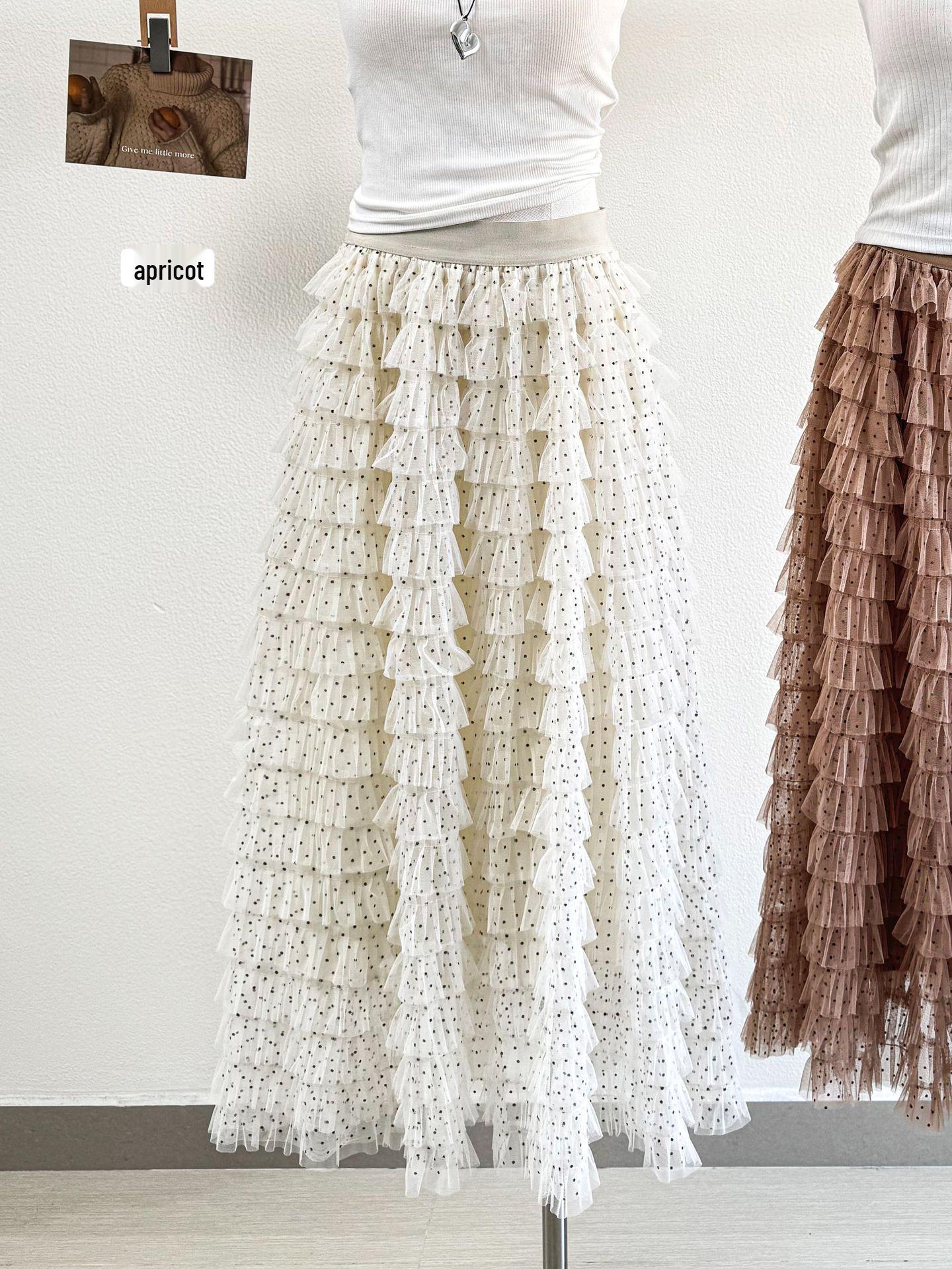 Designer Polka Dot Princess Layered Mesh Skirt - Fluffy A-line Fairy Style One Size
Designer Polka Dot Princess Layered Mesh Skirt - Fluffy A-line Fairy Style One Size