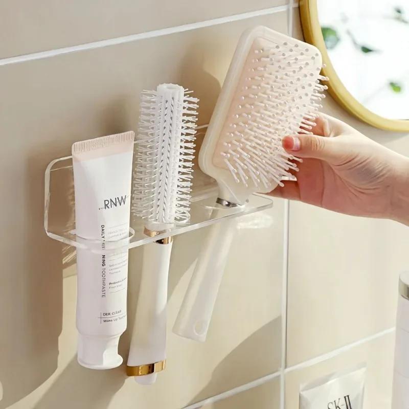 Acrylic Comb Holder Organizer Storage Shelf Clear Transparent Wall-Mounted Hair Brushes Rack Bathroom Accessories Home Shelves прозорий
Acrylic Comb Holder Organizer Storage Shelf Clear Transparent Wall-Mounted Hair Brushes Rack Bathroom Accessories Home Shelves прозорий