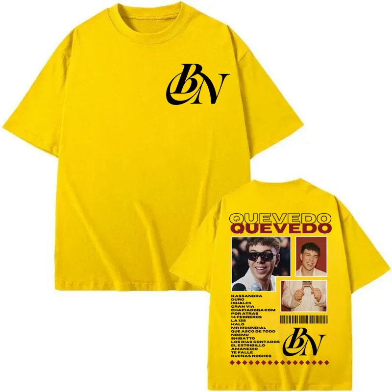 Rapper Quevedo BUENAS NOCHES Album Merch T-shirt Men s Women s Fashion Hip Hop T-shirts Summer Casual Cotton T Shirts 3XL
Rapper Quevedo BUENAS NOCHES Album Merch T-shirt Men s Women s Fashion Hip Hop T-shirts Summer Casual Cotton T Shirts 3XL