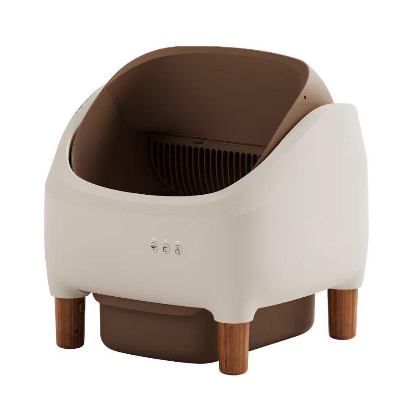 APP Smart Cat Litter Box: Fully Automatic, Large Size, Semi-Enclosed, No-Scoop, Anti-Splash Drawer. Mini-F темно-коричневого
APP Smart Cat Litter Box: Fully Automatic, Large Size, Semi-Enclosed, No-Scoop, Anti-Splash Drawer. Mini-F темно-коричневого