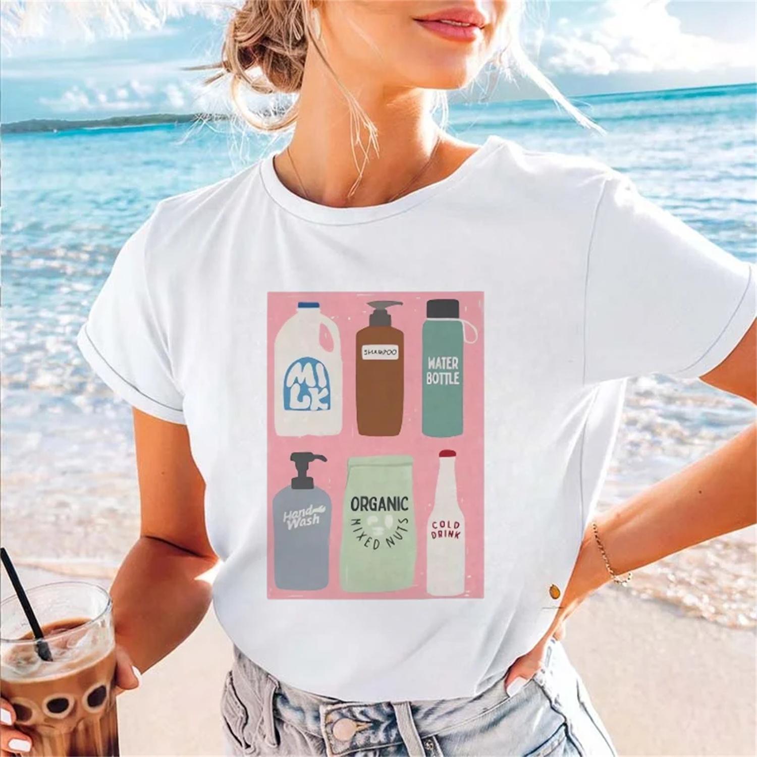 Women s T-Shirt Summer Casual Beautiful Pattern T-Shirt Sweet Beauty Style Clothing White Top Regular Versatile Cute T-Shirt XXXXXL
Women s T-Shirt Summer Casual Beautiful Pattern T-Shirt Sweet Beauty Style Clothing White Top Regular Versatile Cute T-Shirt XXXXXL