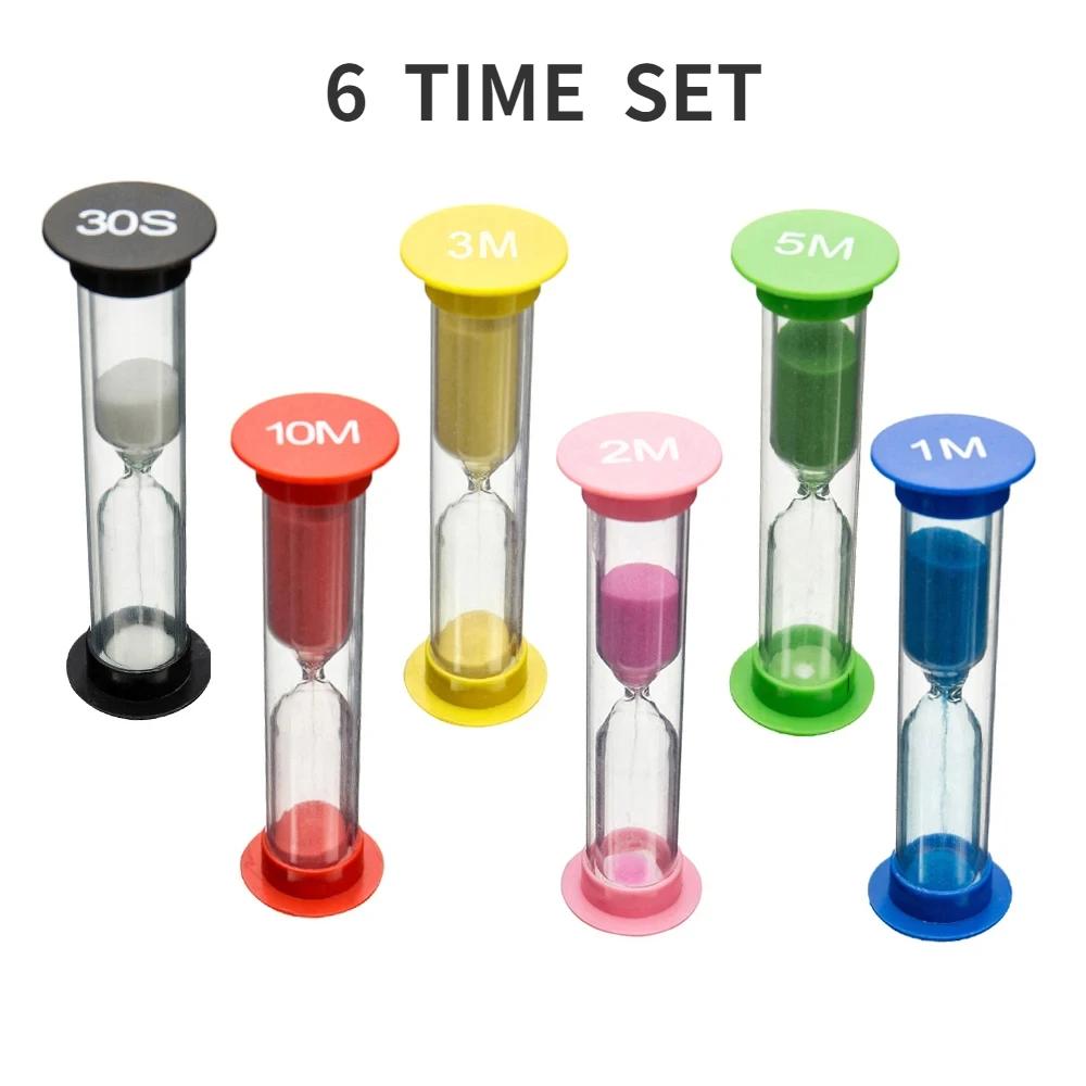 6Pcs 3-Minute Hourglass Colored Plastic Hourglass Ornament Child Tooth Brushing Creative Mini Timer For Brushing Teeth Clocks
6Pcs 3-Minute Hourglass Colored Plastic Hourglass Ornament Child Tooth Brushing Creative Mini Timer For Brushing Teeth Clocks