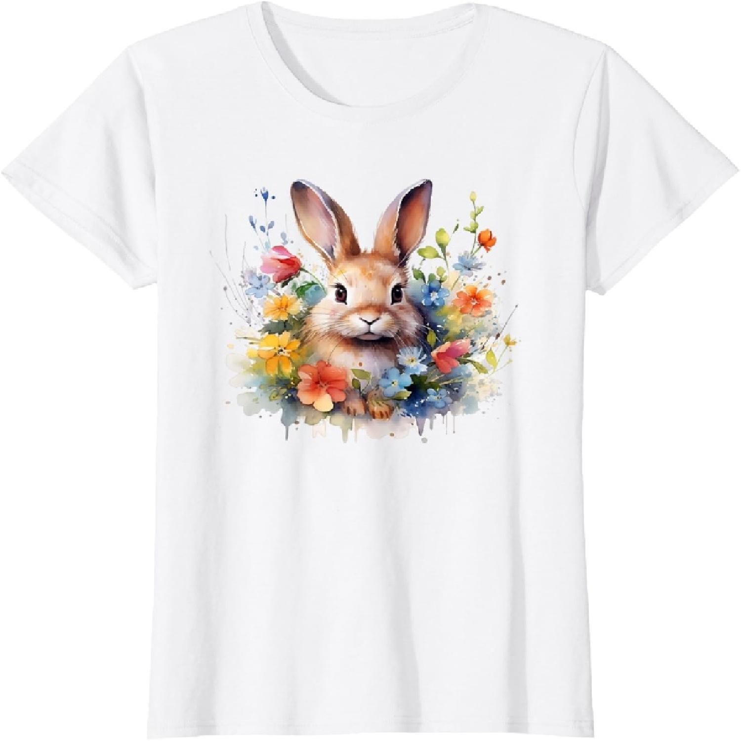 Bunny Rabbit Face Floral Watercolor Painting Love Bunnies T-Shirt XXXXXL білий
Bunny Rabbit Face Floral Watercolor Painting Love Bunnies T-Shirt XXXXXL білий