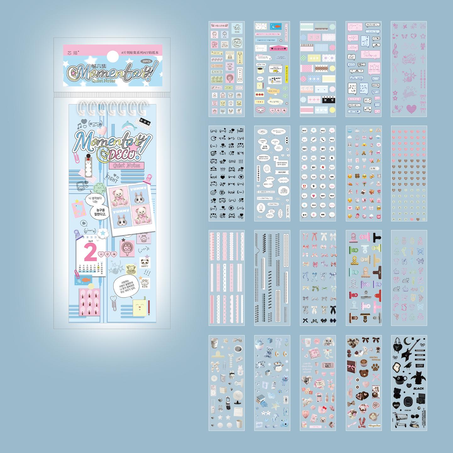 TIANZI 20/40 Sheets Cute Cartoon Die Cut Sticker Book Japanese Stationery for Scrapbooking Diary Decorative Handmade Supplies
TIANZI 20/40 Sheets Cute Cartoon Die Cut Sticker Book Japanese Stationery for Scrapbooking Diary Decorative Handmade Supplies