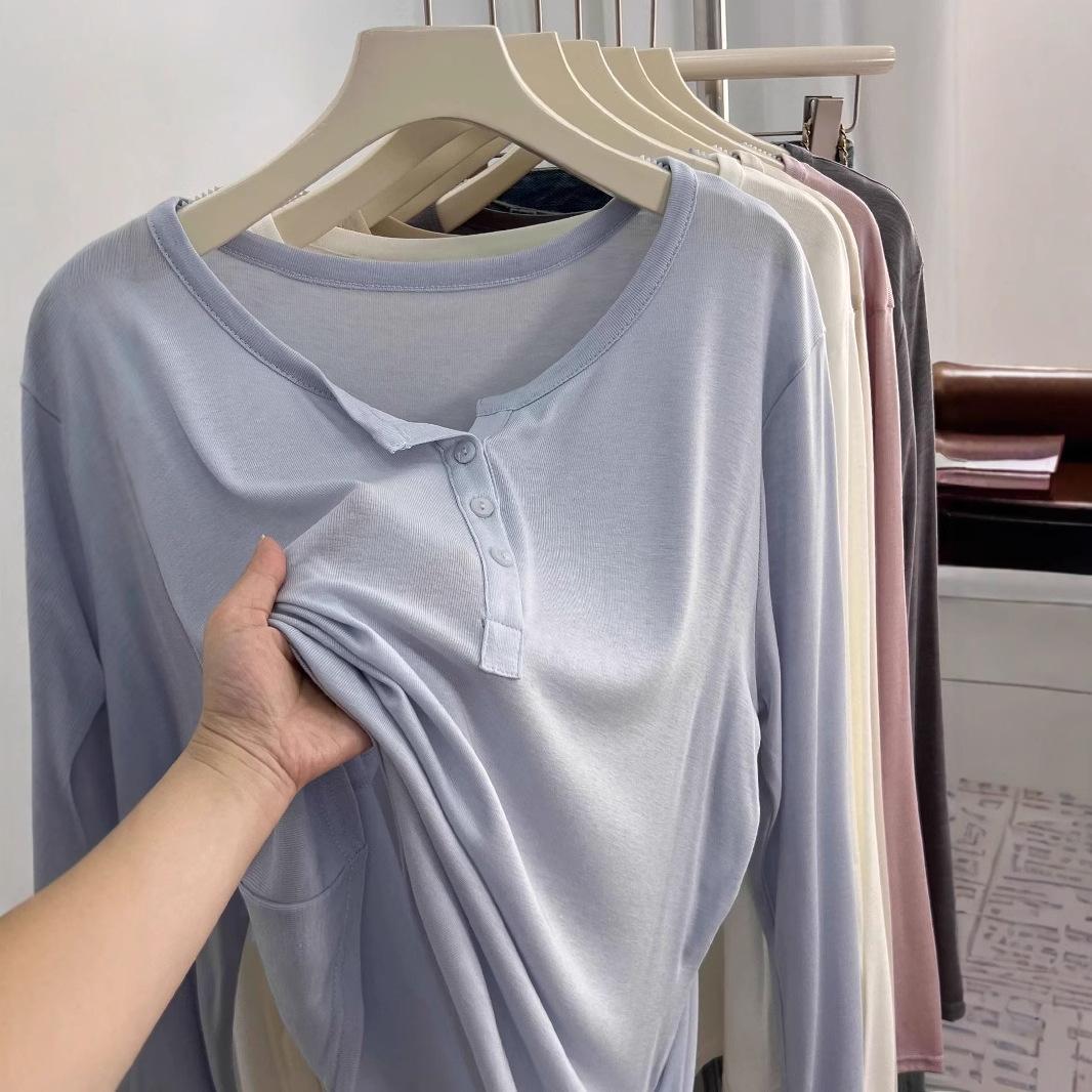 Cotton 1 * 1 Design Button Long Sleeve T-Shirt Women s Spring and Autumn M синий
Cotton 1 * 1 Design Button Long Sleeve T-Shirt Women s Spring and Autumn M синий