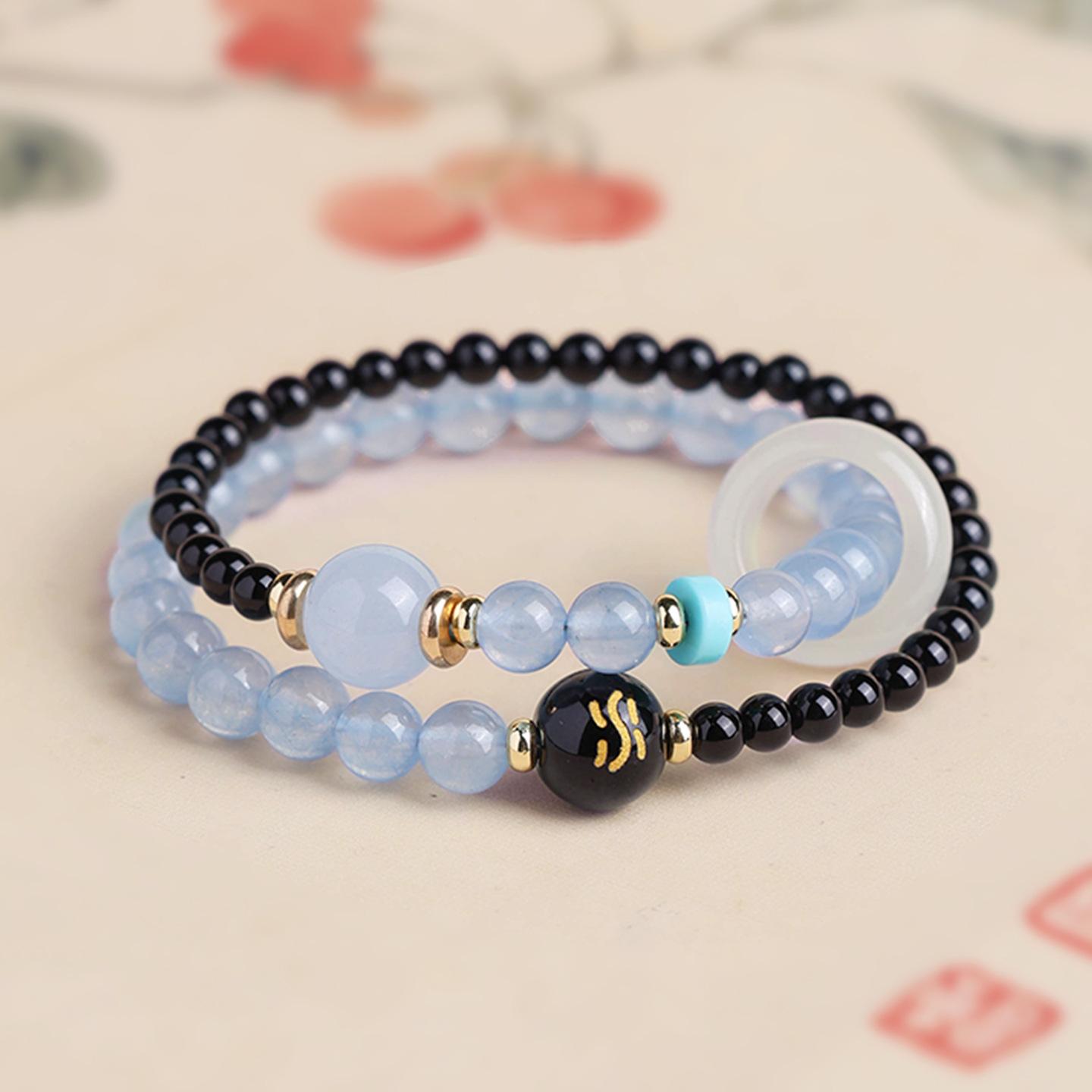 Exquisite Bracelet with Yellow Topaz Double-Loop Wealth-Attracting Design for Women, High-End Style Accessory
Exquisite Bracelet with Yellow Topaz Double-Loop Wealth-Attracting Design for Women, High-End Style Accessory