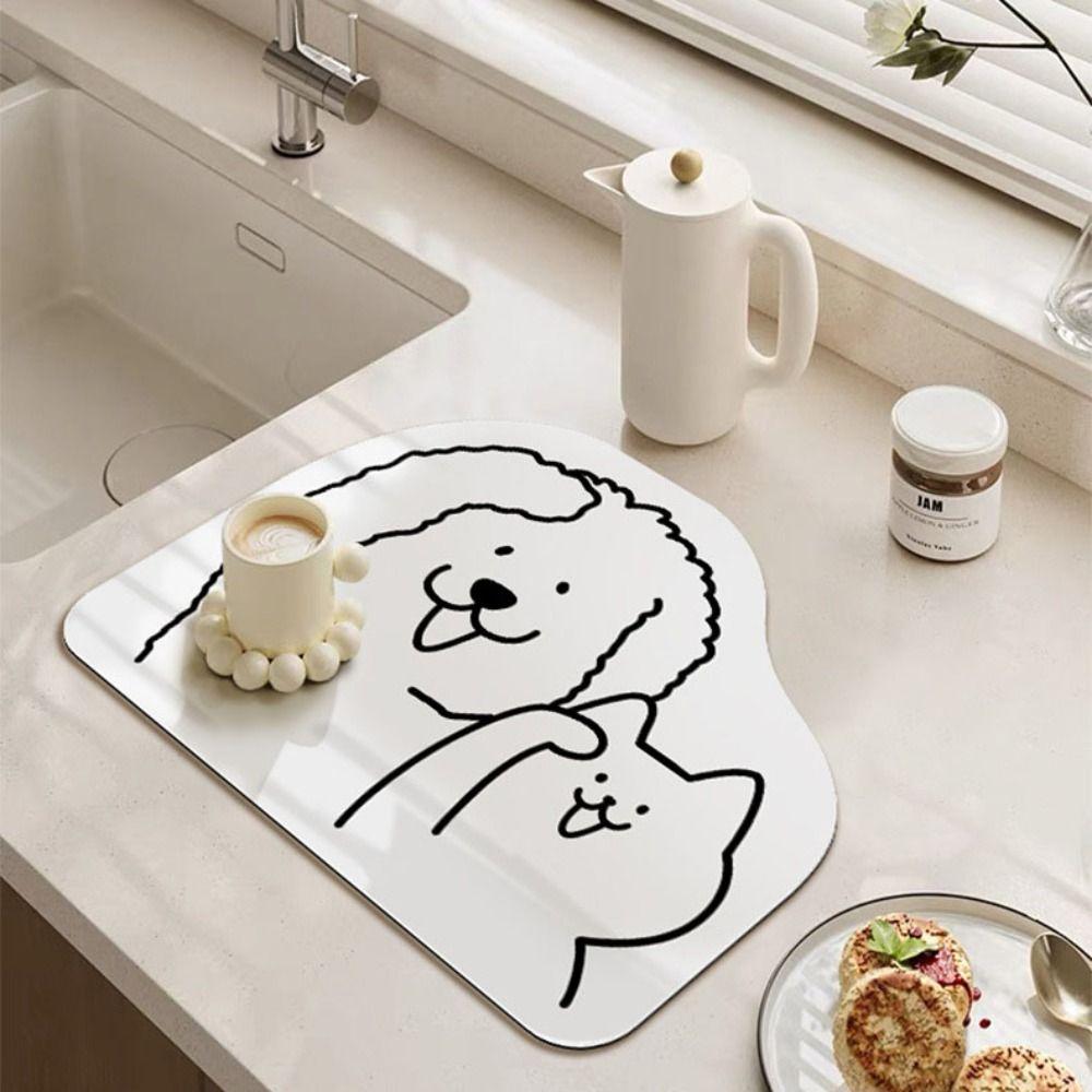 Диатомовый коврик для сушки посуды, нескользящий коврик для сушки посуды, коврик для сушки посуды, декор стола
Диатомовый коврик для сушки посуды, нескользящий коврик для сушки посуды, коврик для сушки посуды, декор стола