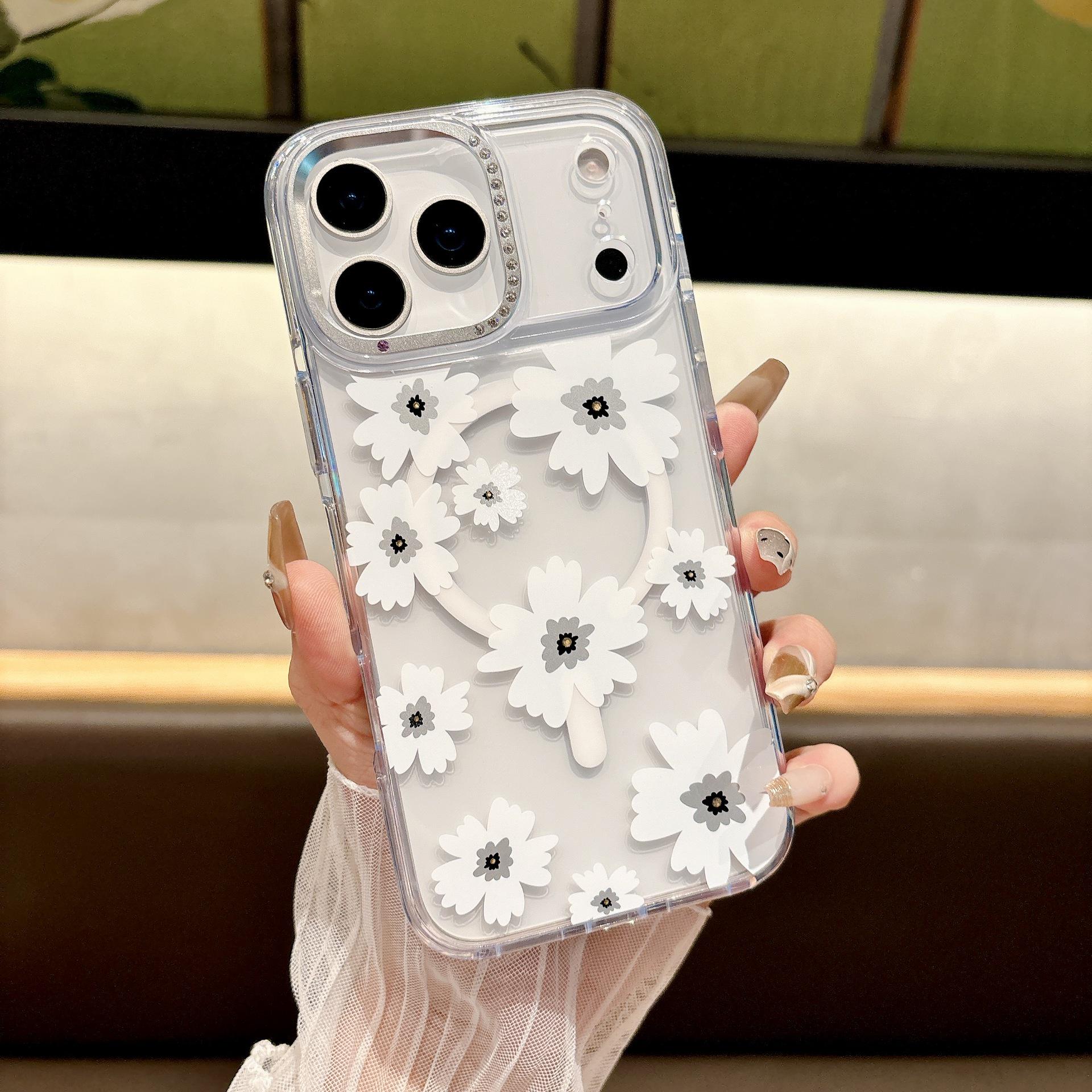 iPhone 16 Diamond Lens Frame Case - Transparent Magnetic with Fresh Flowers for iPhone 17 and 15 Pro 16 Pro Max
iPhone 16 Diamond Lens Frame Case - Transparent Magnetic with Fresh Flowers for iPhone 17 and 15 Pro 16 Pro Max