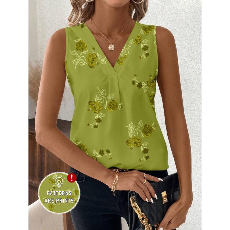 V-Neck Digital Print Loose-Fit Tank Vest Small зелёный
V-Neck Digital Print Loose-Fit Tank Vest Small зелёный