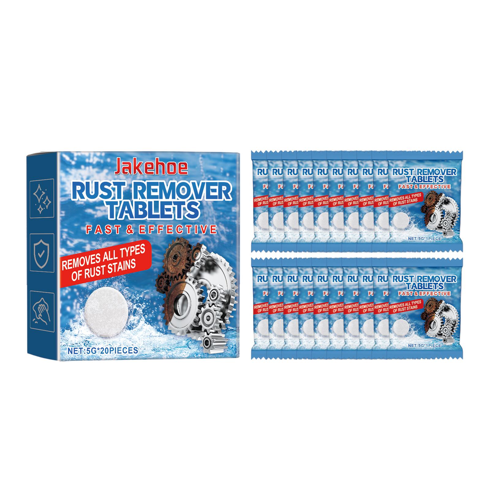Rust-Removing Cleaning Effervescent Tablets - For Stain Removal, Metal Rust Prevention and Multi-Purpose Household Cleaning. 5gx20pcs boxed
Rust-Removing Cleaning Effervescent Tablets - For Stain Removal, Metal Rust Prevention and Multi-Purpose Household Cleaning. 5gx20pcs boxed