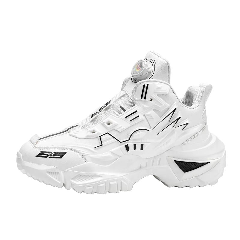 Кросівки тата з обертовою пряжкою з мікрофібри, універсальна та зручна товста підошва, амортизуючі та протиковзкі, кросівки тата для чоловіків 45 білий
Кросівки тата з обертовою пряжкою з мікрофібри, універсальна та зручна товста підошва, амортизуючі та протиковзкі, кросівки тата для чоловіків 45 білий