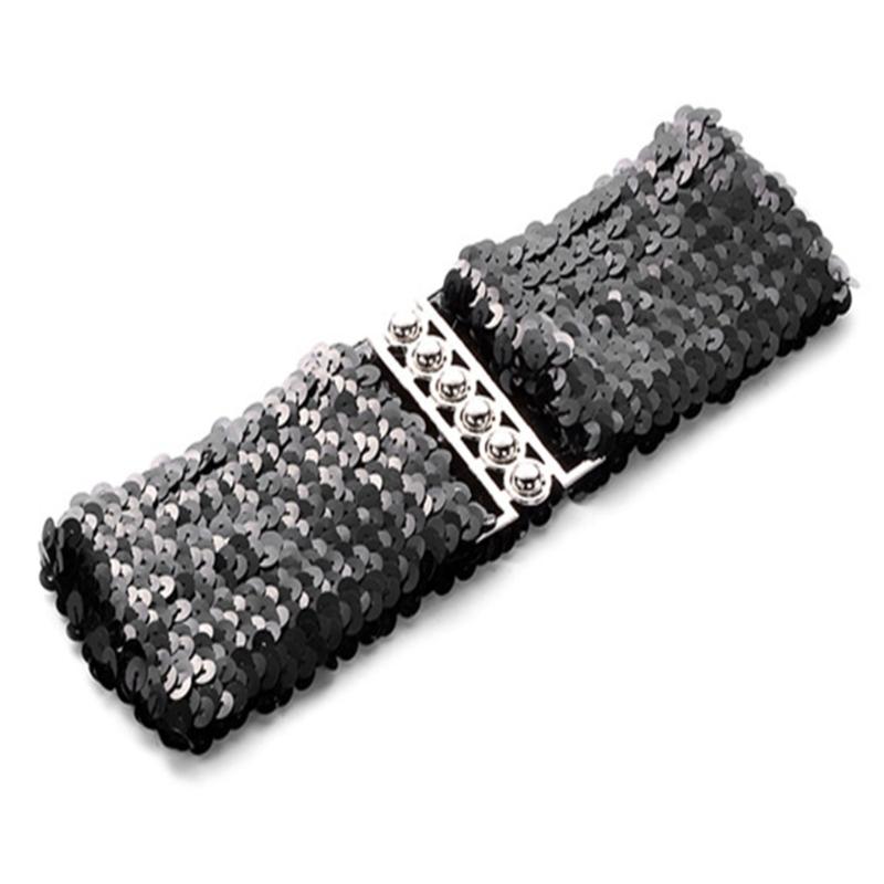 Adult Elastic Belt with Row Buckle Light Luxurious Ladies Full Sequin Waistband чёрный
Adult Elastic Belt with Row Buckle Light Luxurious Ladies Full Sequin Waistband чёрный