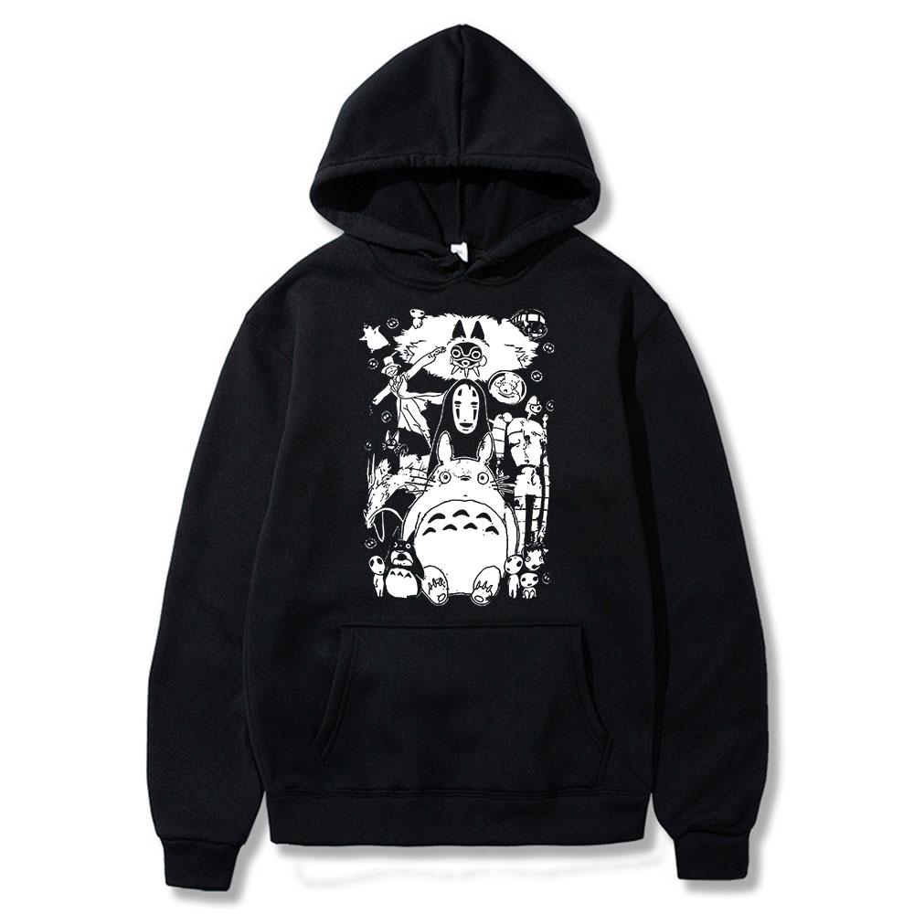 Японское аниме Spirit Away Тоторо Толстовка Studio Ghibli No Face Man Модные толстовки с капюшоном Мононоке Хаяо Миядзаки пуловеры с героями мультфильмов
Японское аниме Spirit Away Тоторо Толстовка Studio Ghibli No Face Man Модные толстовки с капюшоном Мононоке Хаяо Миядзаки пуловеры с героями мультфильмов