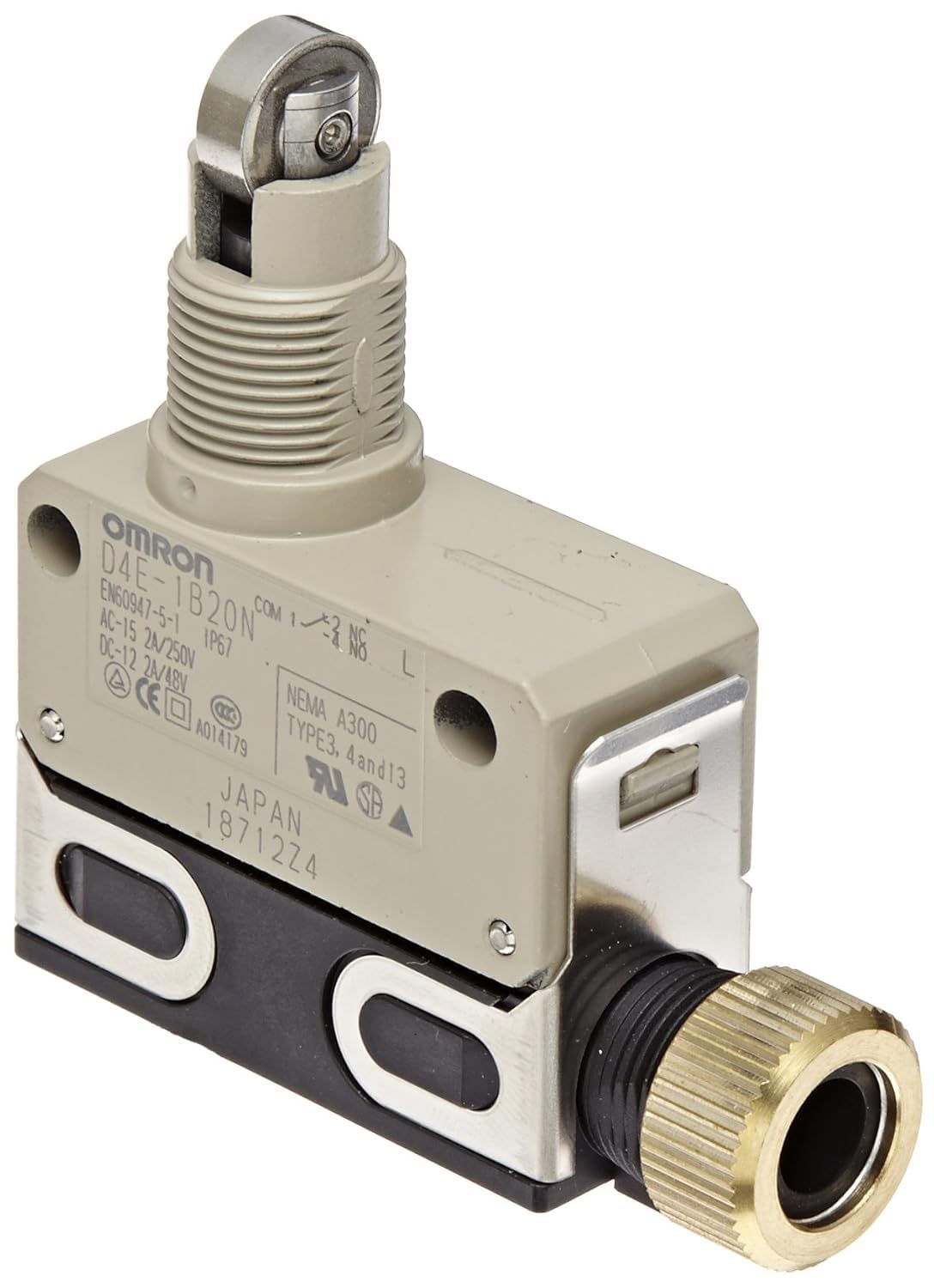 Small sealed general panel mounting cross roller plunger type pieces per switch, load, D4E-1B20N (10 box)
Small sealed general panel mounting cross roller plunger type pieces per switch, load, D4E-1B20N (10 box)