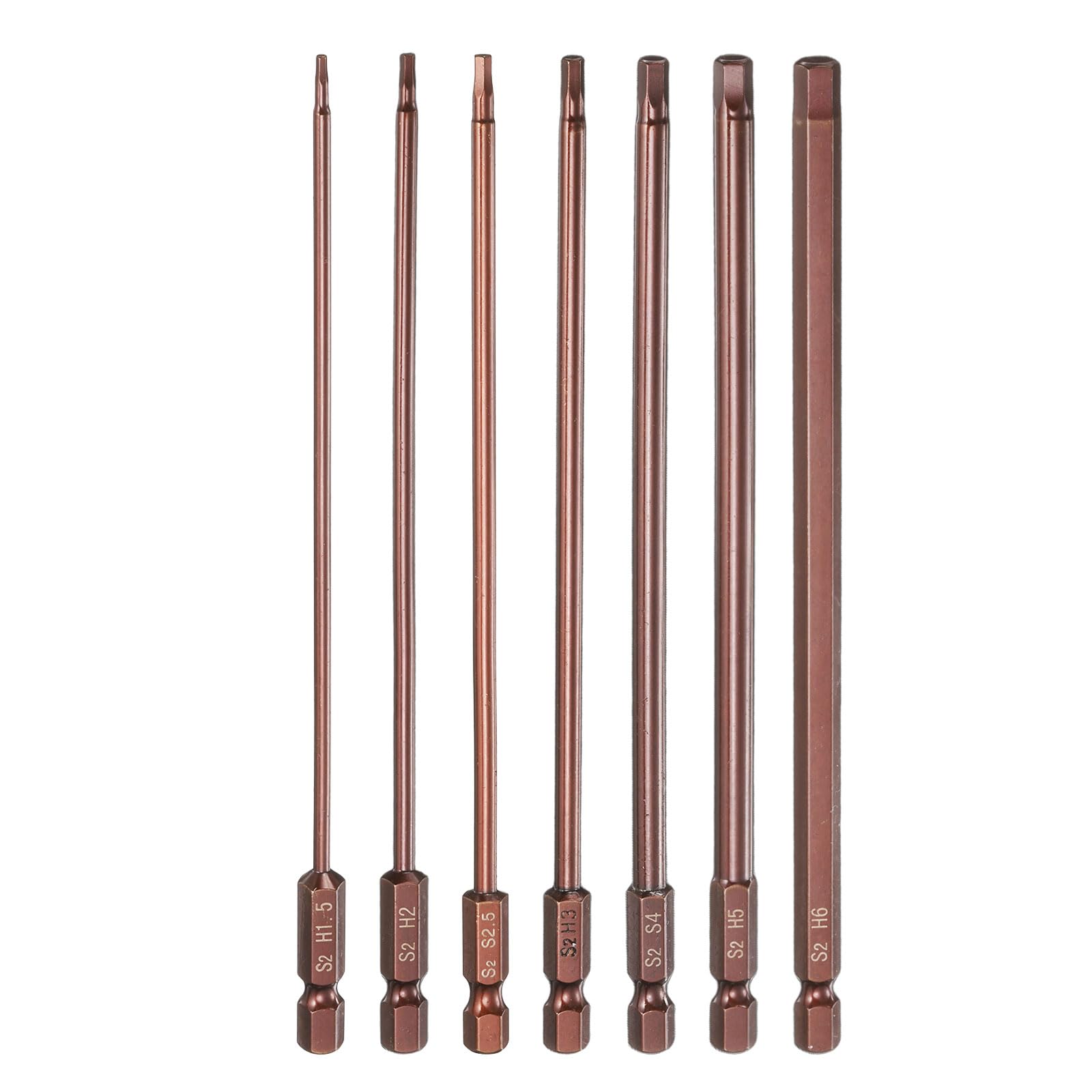 uxcell Hex Bit S2 Precision Screwdriver Magnetic Hex Bit for Electric 150mm Long 7-Piece Set, H1.5/2/2.5/3/4/5/6, Screwdrivers, бронзовий
uxcell Hex Bit S2 Precision Screwdriver Magnetic Hex Bit for Electric 150mm Long 7-Piece Set, H1.5/2/2.5/3/4/5/6, Screwdrivers, бронзовий