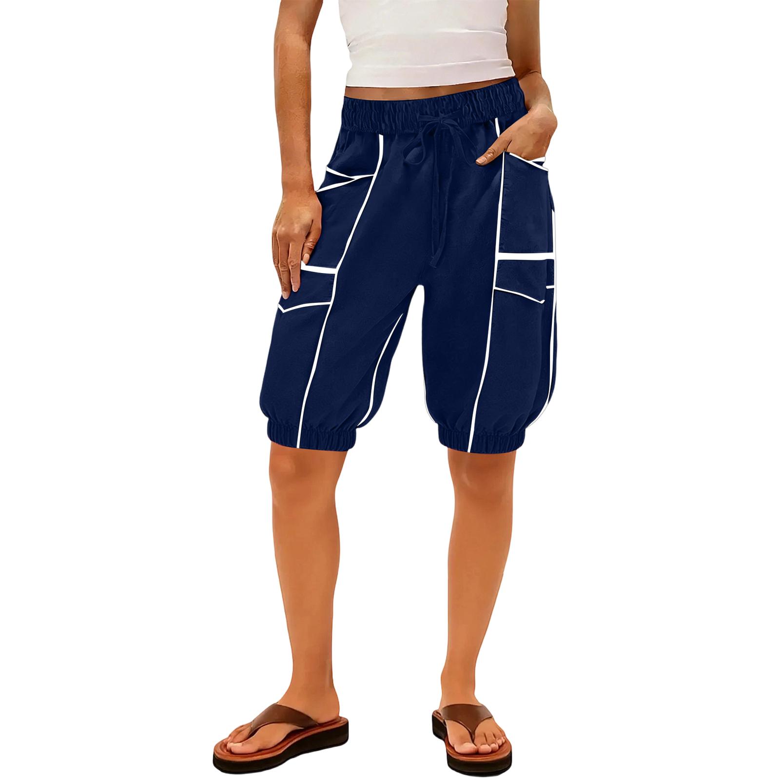 Women’s Casual Loose Fit Bermuda Shorts with Elastic Waistband and Multiple Pockets for Everyday Wear and Outdoor Activities XXL синий
Women’s Casual Loose Fit Bermuda Shorts with Elastic Waistband and Multiple Pockets for Everyday Wear and Outdoor Activities XXL синий