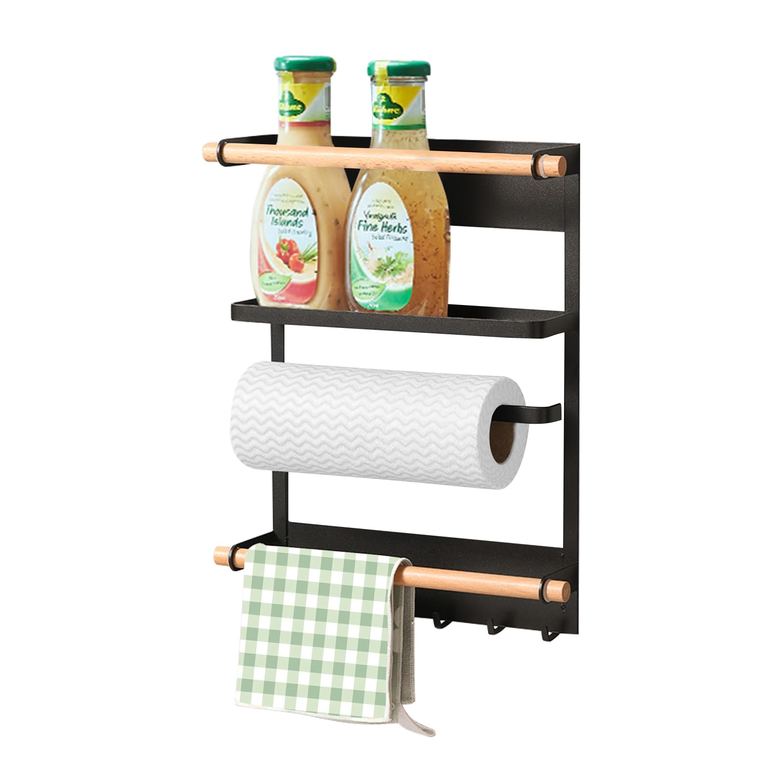 Magnetic Refrigerator Side Rack Plate Kitchen Paper Towel Holder Next to Refrigerator Magnetic Kitchen Storage Wrap Holder Kitchen Goods Kitchen Paper чорний
Magnetic Refrigerator Side Rack Plate Kitchen Paper Towel Holder Next to Refrigerator Magnetic Kitchen Storage Wrap Holder Kitchen Goods Kitchen Paper чорний