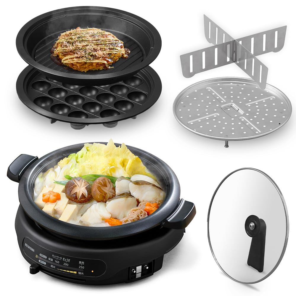 Гарячий електричний гриль Iris Ohyama 3 предмети Deep Yakiniku Takoyaki Heat Retention High Heat Power For 2 to 4 People Black Plate, Pot, Pot, Type, Pot, чорний
Гарячий електричний гриль Iris Ohyama 3 предмети Deep Yakiniku Takoyaki Heat Retention High Heat Power For 2 to 4 People Black Plate, Pot, Pot, Type, Pot, чорний
