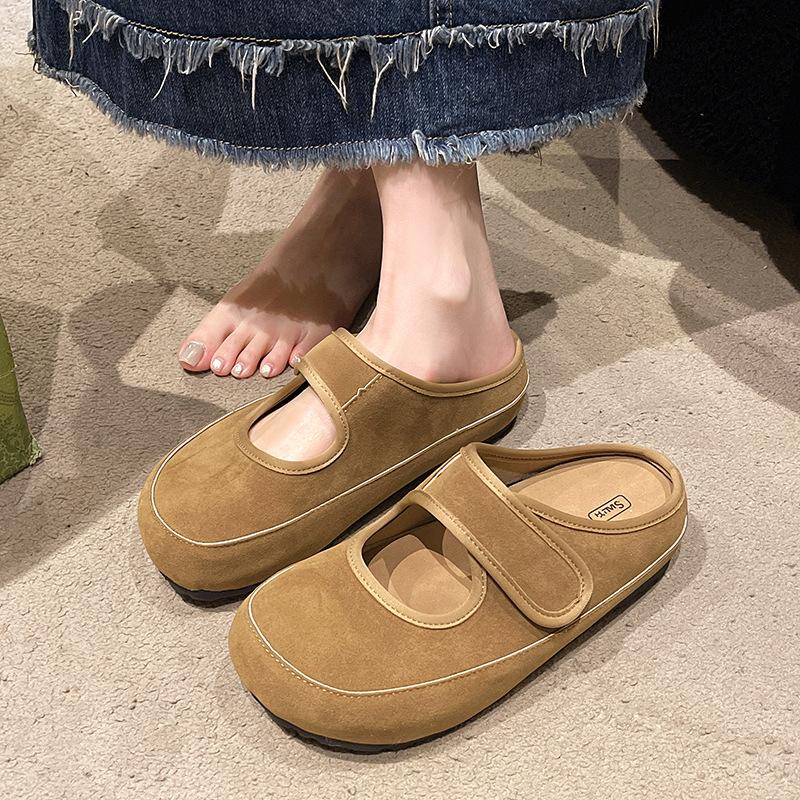 Thick-soled bag head half slippers women s spring Velcro Boken retro new outer wear 2025 versatile single shoes Birkenstocks 35
Thick-soled bag head half slippers women s spring Velcro Boken retro new outer wear 2025 versatile single shoes Birkenstocks 35
