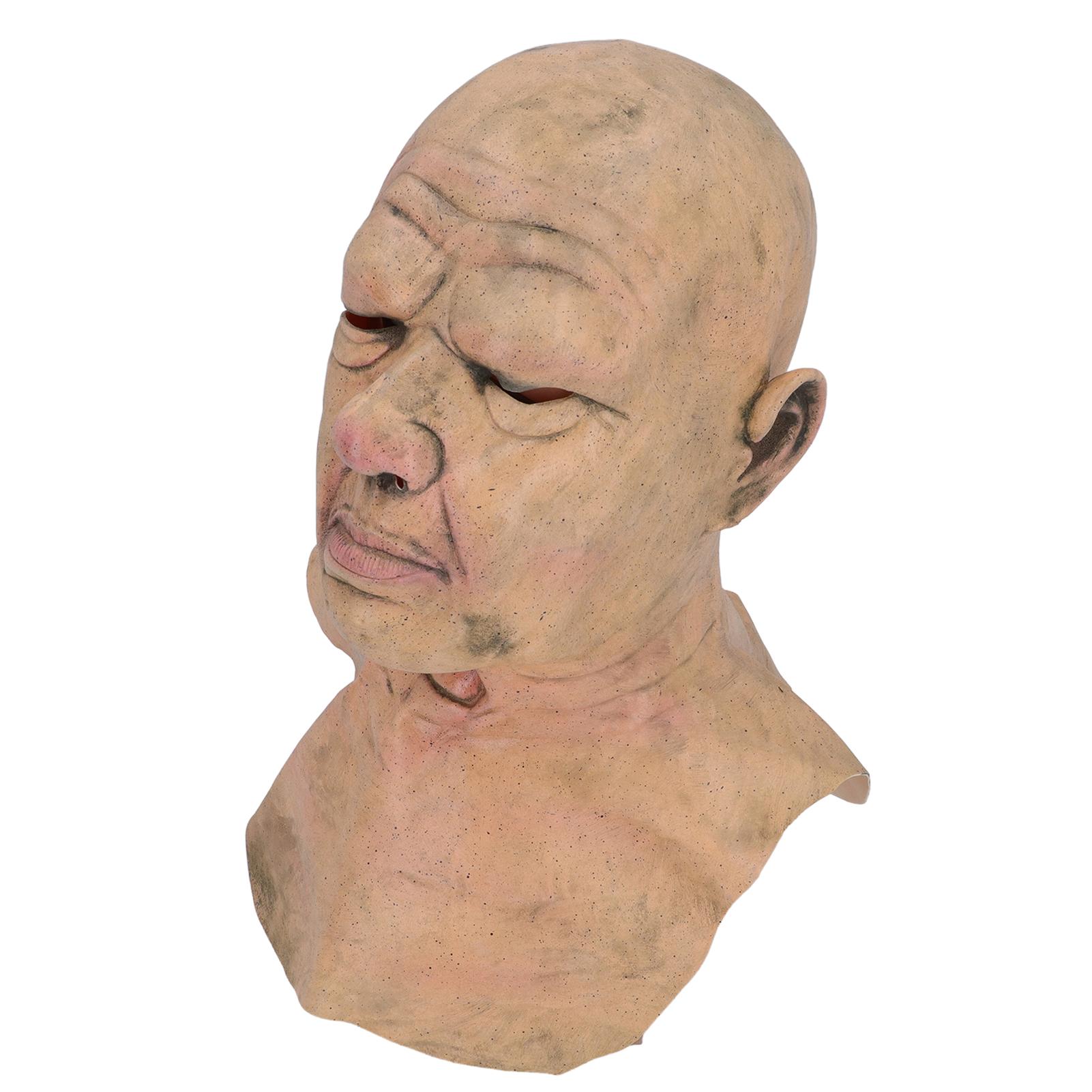 Realistic Bald Head Latex Old Man Face Dressing Up Party Prop Full Overhead Chest Latex Costume Wrinkle Face for Cosplay
Realistic Bald Head Latex Old Man Face Dressing Up Party Prop Full Overhead Chest Latex Costume Wrinkle Face for Cosplay