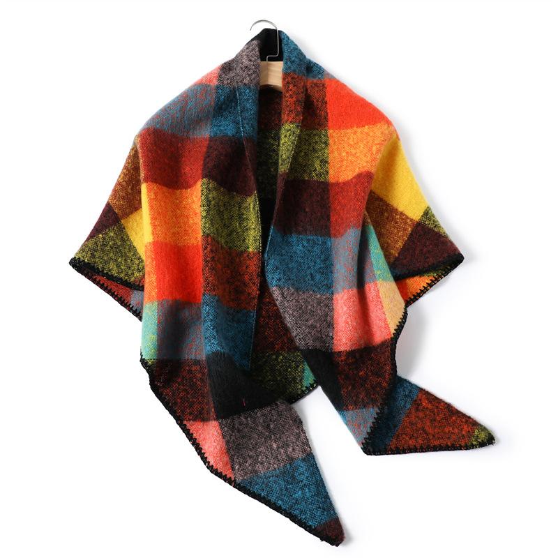 Инс Стильный Клетчатый Цветной Треугольный Шарф Дамский Скандинавский Стиль Шикарный Женский Теплый Мохеровый Шарф с Кисточками Треугольный на Шею Зимний Женский
Инс Стильный Клетчатый Цветной Треугольный Шарф Дамский Скандинавский Стиль Шикарный Женский Теплый Мохеровый Шарф с Кисточками Треугольный на Шею Зимний Женский