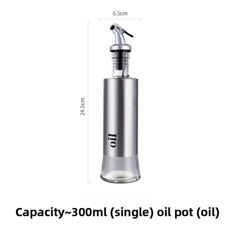 Бытовая стеклянная бутылка для масла, герметичный резервуар для масла из нержавеющей стали, герметичная емкость для приправ, кухонный соевый соус, уксус, приправа oil
Бытовая стеклянная бутылка для масла, герметичный резервуар для масла из нержавеющей стали, герметичная емкость для приправ, кухонный соевый соус, уксус, приправа oil
