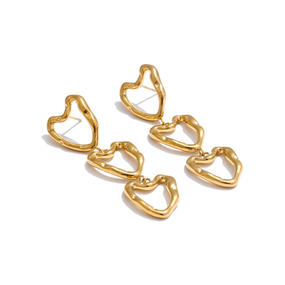 Yhpup Minimalist Stainless Steel Metal Heart Hollow Necklace Bracelet Earrings Set Charm Fashion Waterproof Jewelry Accessories
Yhpup Minimalist Stainless Steel Metal Heart Hollow Necklace Bracelet Earrings Set Charm Fashion Waterproof Jewelry Accessories