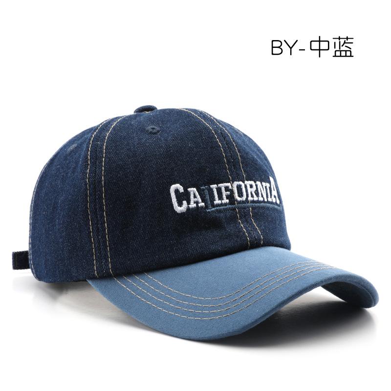 Hat personalized letter embroidery color matching stitching denim baseball cap outdoor travel sunscreen sunshade cap середній синього кольору
Hat personalized letter embroidery color matching stitching denim baseball cap outdoor travel sunscreen sunshade cap середній синього кольору