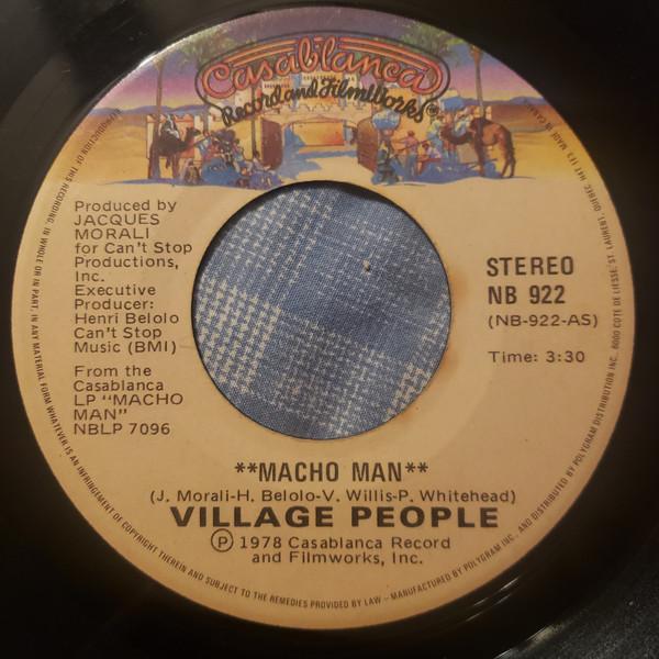 7inch Record VILLAGE PEOPLE - Macho Man NB922 Casablanca - Canada Soul/Funk Used
7inch Record VILLAGE PEOPLE - Macho Man NB922 Casablanca - Canada Soul/Funk Used